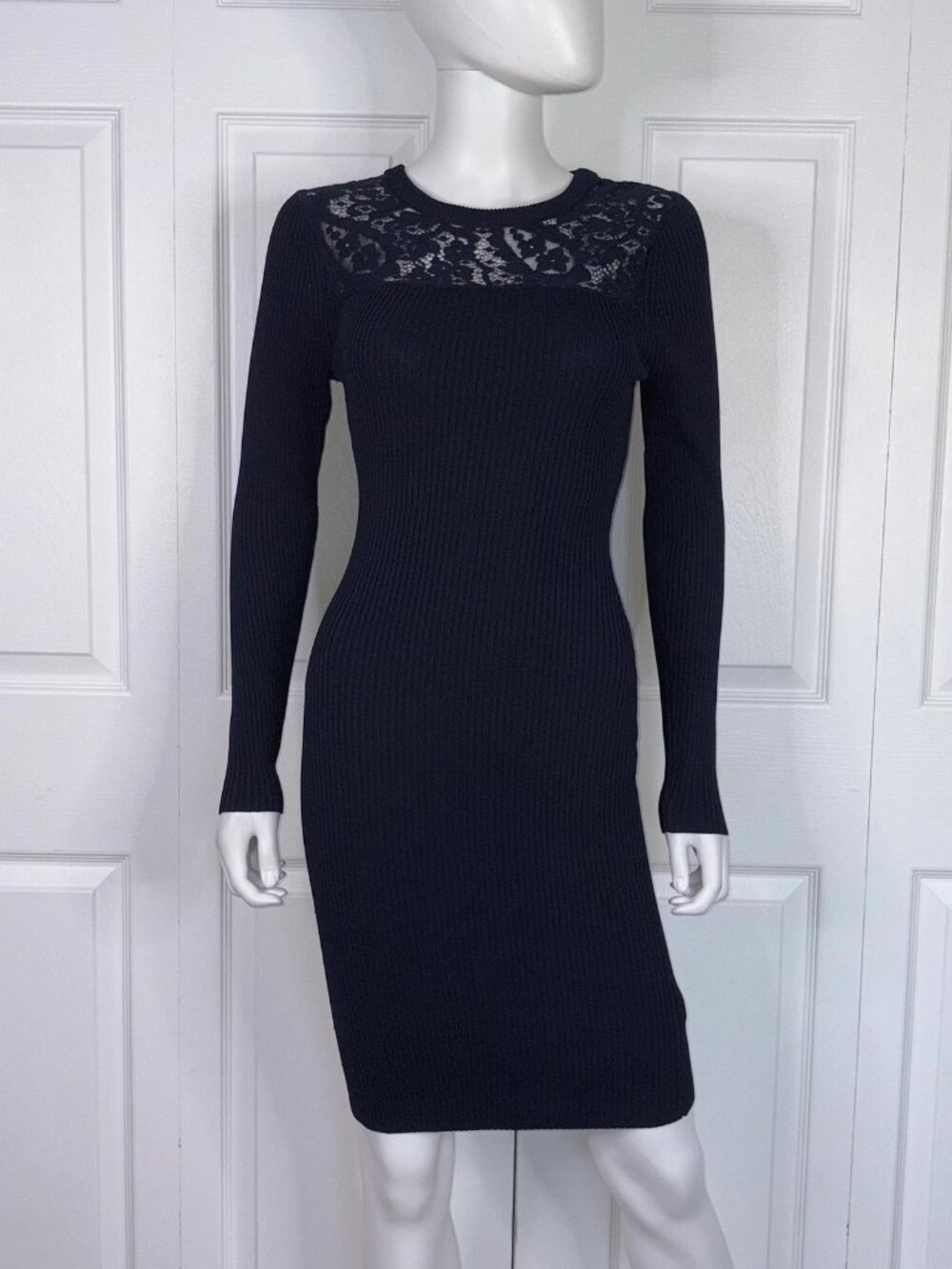MICHAEL KORS women's knit and lace dress size Small NWOT